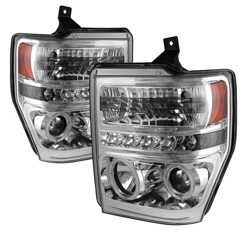 SPYDER Ford F250/350/450 Super Duty 08-10 Projector Headlights CCFL Halo LED Chrm PRO-YD-FS08-CCFL-C 5030177