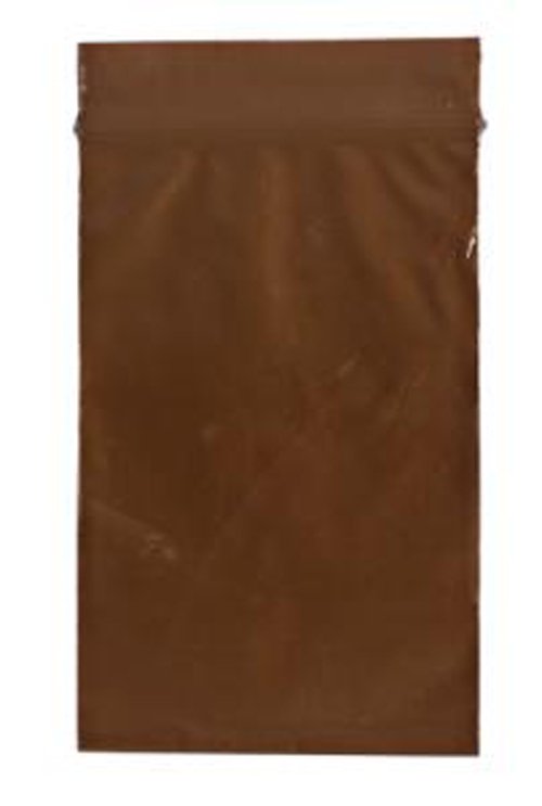 Reclosable UV Protection Bag 2 X 3 Inch Plastic Amber Zipper Closure Q207