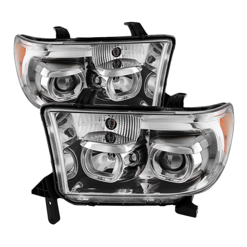 SPYDER Xtune Toyota Tundra 07-13 Projector Headlights Eliminates AFS LED Halo Chrome PRO-JH-TTUN07-CFB-C 9032325