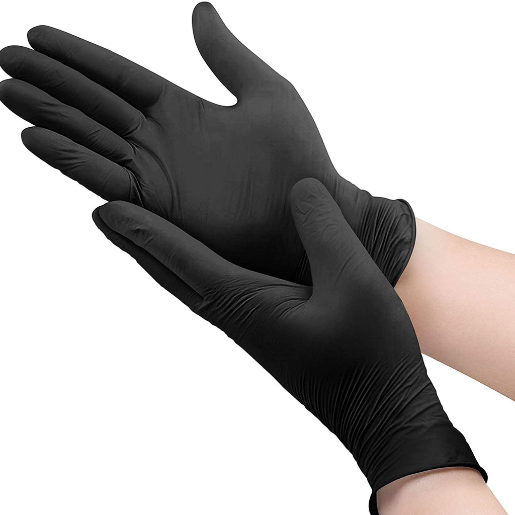 Microflex® MidKnight™ Touch 93-735 Nitrile Exam Glove, Large, Black 93732090