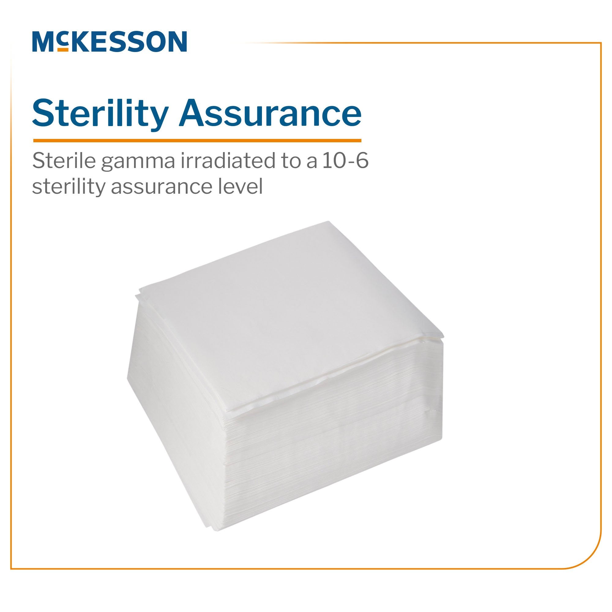 McKesson Cleanroom Wipes, 9 X 9 Inch MSWIP0909-20