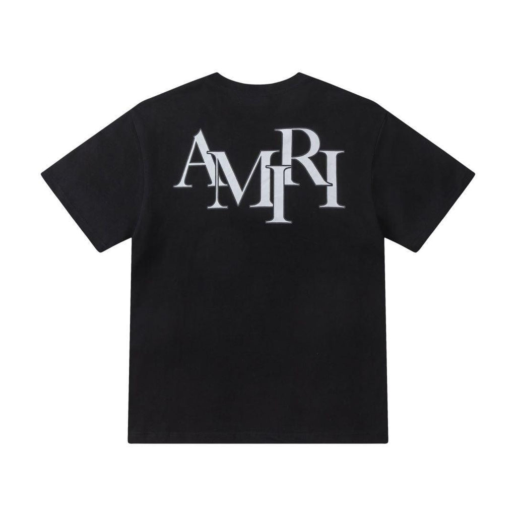 Amiri Black T-Shirt Without Collar