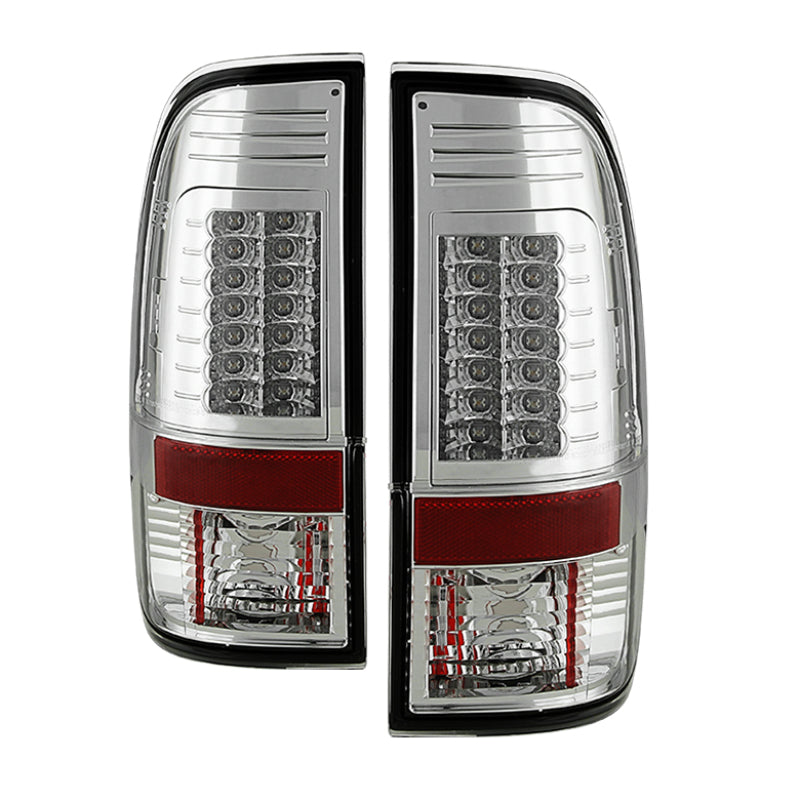 SPYDER Ford Super Duty 08-15 Version 2 LED Tail Lights Chrome ALT-YD-FS07-LED-G2-C 5029171