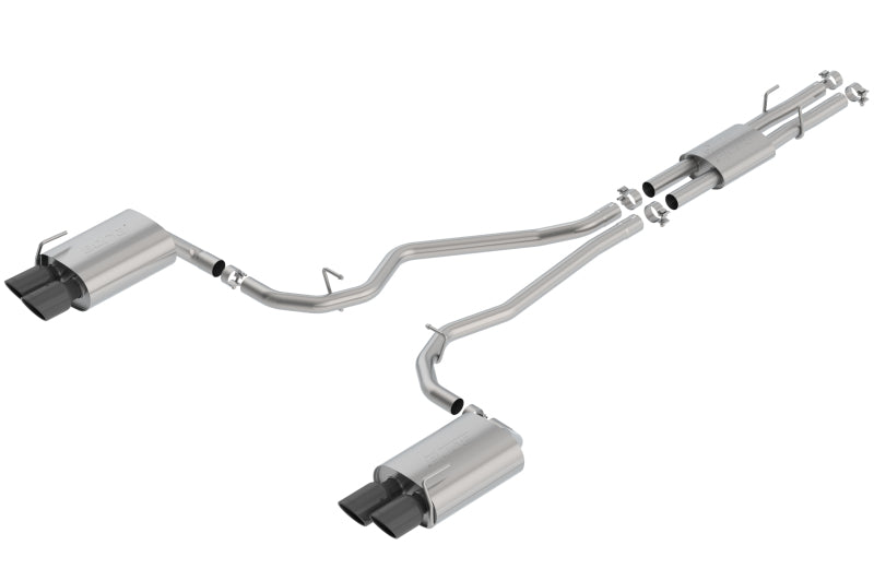Borla 2020 Ford Explorer ST 3.0L V6 2.25in ATAK Exhaust - Black Chrome Tips 140821BC