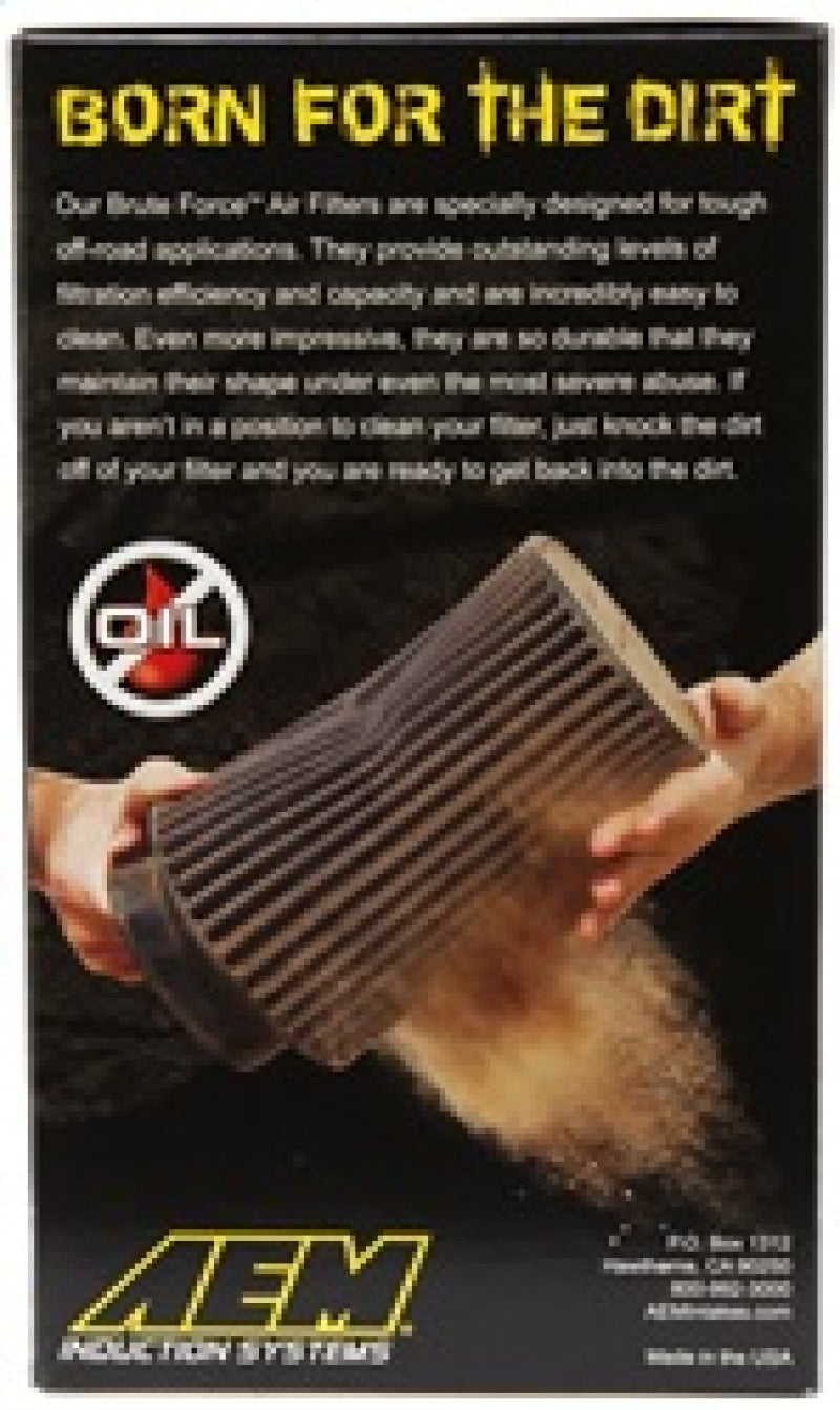 AEM Induction AEM 3.5 inch x 9 inch DryFlow Conical Air Filter 21-2049BF