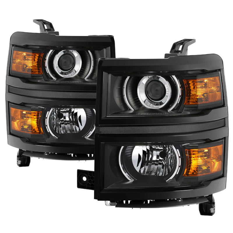 SPYDER xTune Chevrolet Silverado 1500 14-15 (Non-HD) OEM Projector Headlights - Black HD-JH-CS14-PJ-BK 9040139