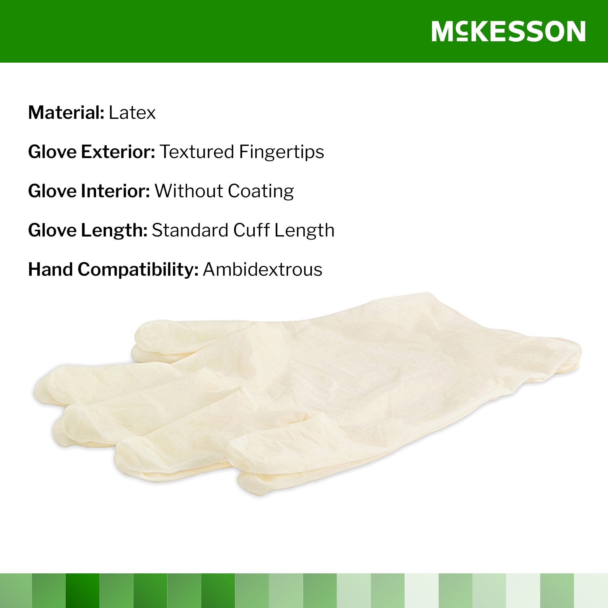 McKesson Confiderm® CL Latex Gloves, Extra-Small, Ivory 14-422
