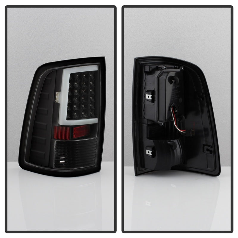 SPYDER xTune 09-18 Dodge Ram 1500 (Incandescent Model) LED Tail Lights - Blk (ALT-ON-DR09-LBLED-BK) 5082206