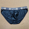 Ice Silk Men's Underwear High Slit Triangle Close-fitting Shorts