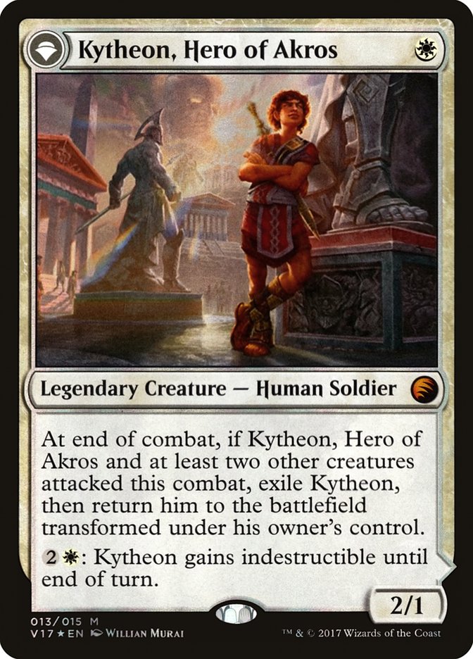 Kytheon, Hero of Akros // Gideon, Battle-Forged (V17-013) - From the Vault: Transform: (originpwdfc) Foil