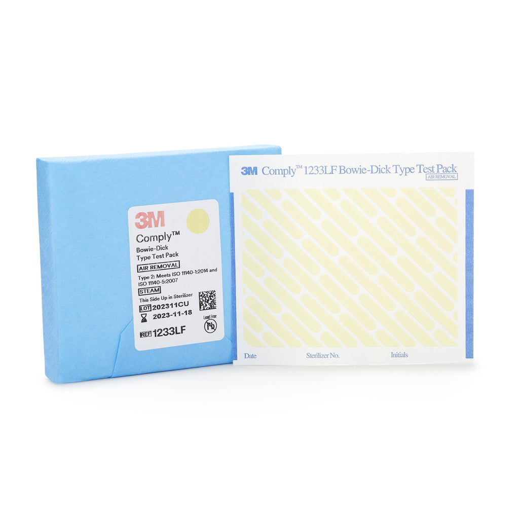 3M™ Comply™ Sterilization Bowie-Dick Test Pack, Type 2, Steam, 270° – 273° F 1233LF