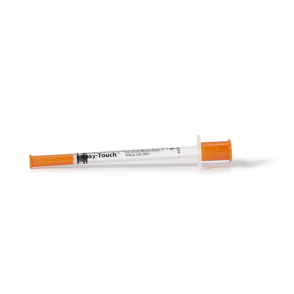 EasyTouch™ Standard Insulin 1cc Syringe with Needle, 29 Gauge, 1/2 Inch Length 829155