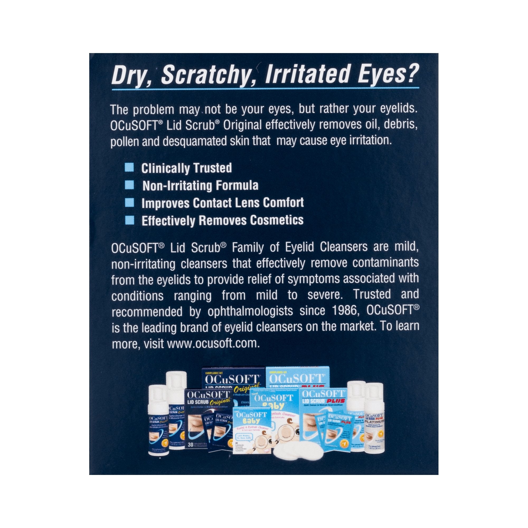OCuSOFT® Lid Scrub® Eyelid Cleanser 54799030190