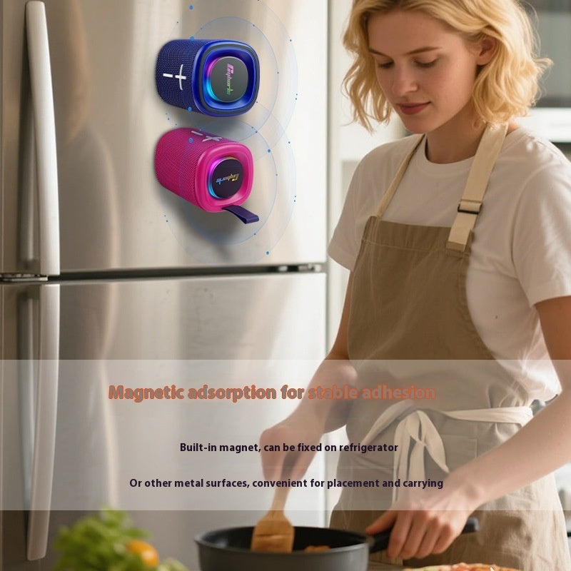 Portable Magnetic Two-in-one Bluetooth Speaker Color Matching