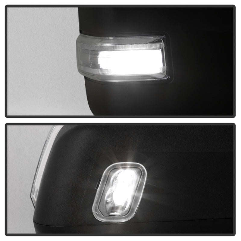 SPYDER xTune 15-17 Ford F-150 Heated LED Telescoping Pwr Mirrors - Clr (Pair) (MIR-FF15015S-G4-PWH-CL-SET) 9943072