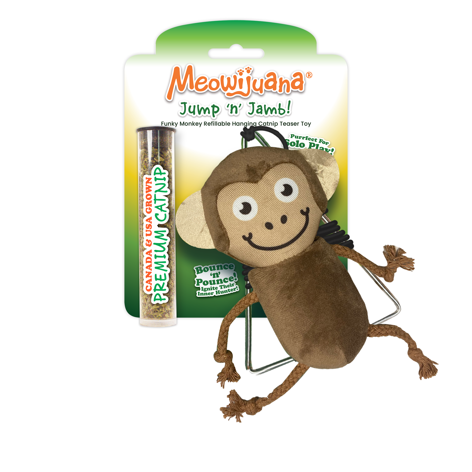 Jump 'n' Jamb Monkey or Squid Cat Toy