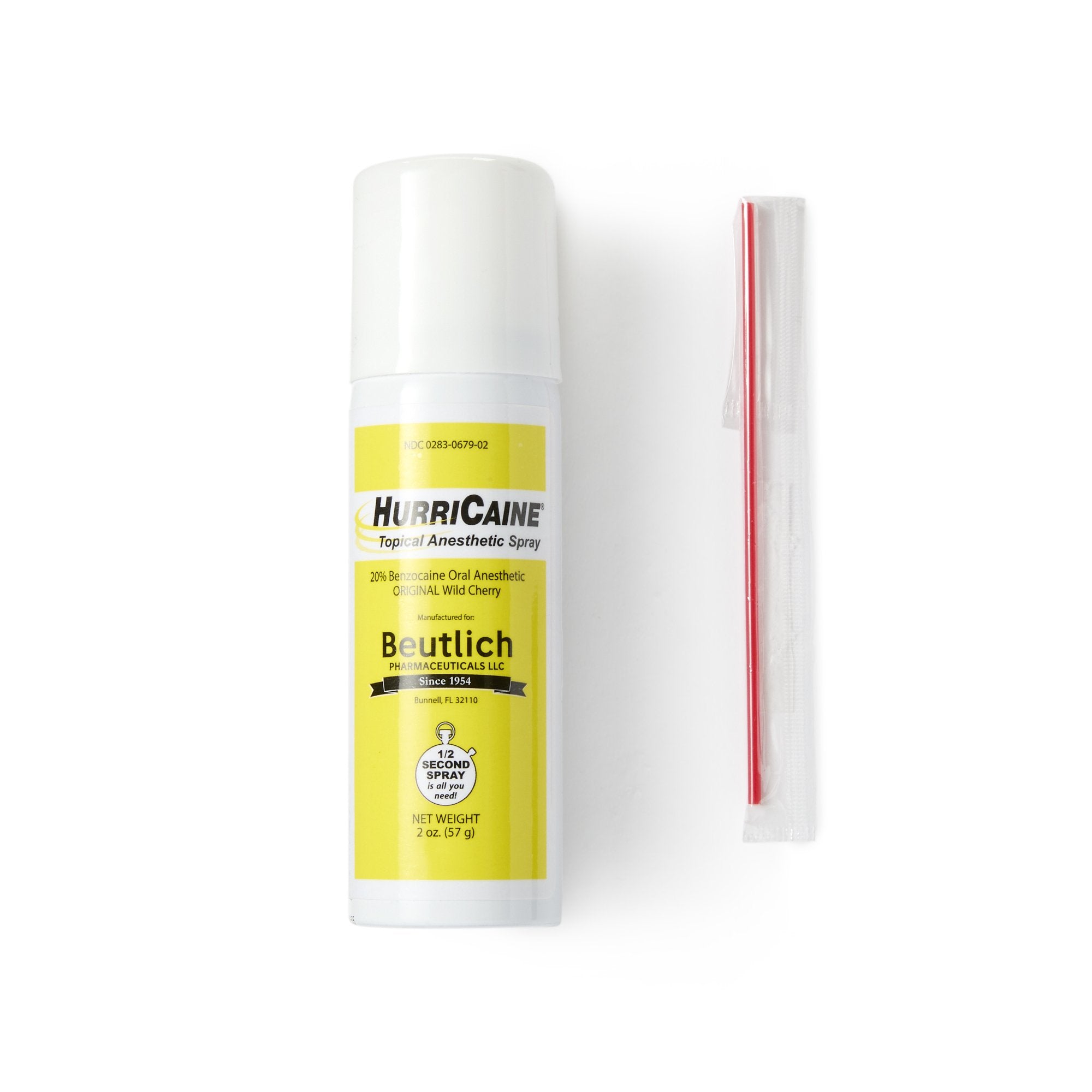HurriCaine® Benzocaine Oral Pain Relief, 2-ounce Spray Can 00283067902