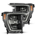 AlphaRex 21-22 Ford F150 Luxx-Series Projector Headlights Black w/Activ Light/Seq Signal 880139 *Discontinued