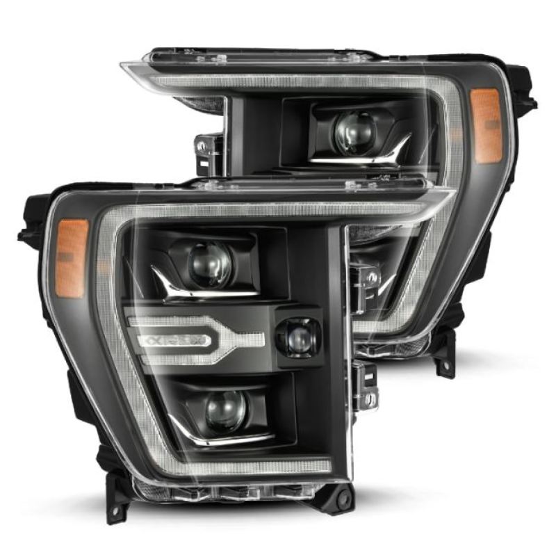 AlphaRex 21-22 Ford F150 Luxx-Series Projector Headlights Black w/Activ Light/Seq Signal 880139 *Discontinued