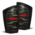 AlphaRex 16-21 Toyota Tacoma LUXX LED Taillights Alpha Blk w/Activ Light/Seq Signal 680080 *Discontinued