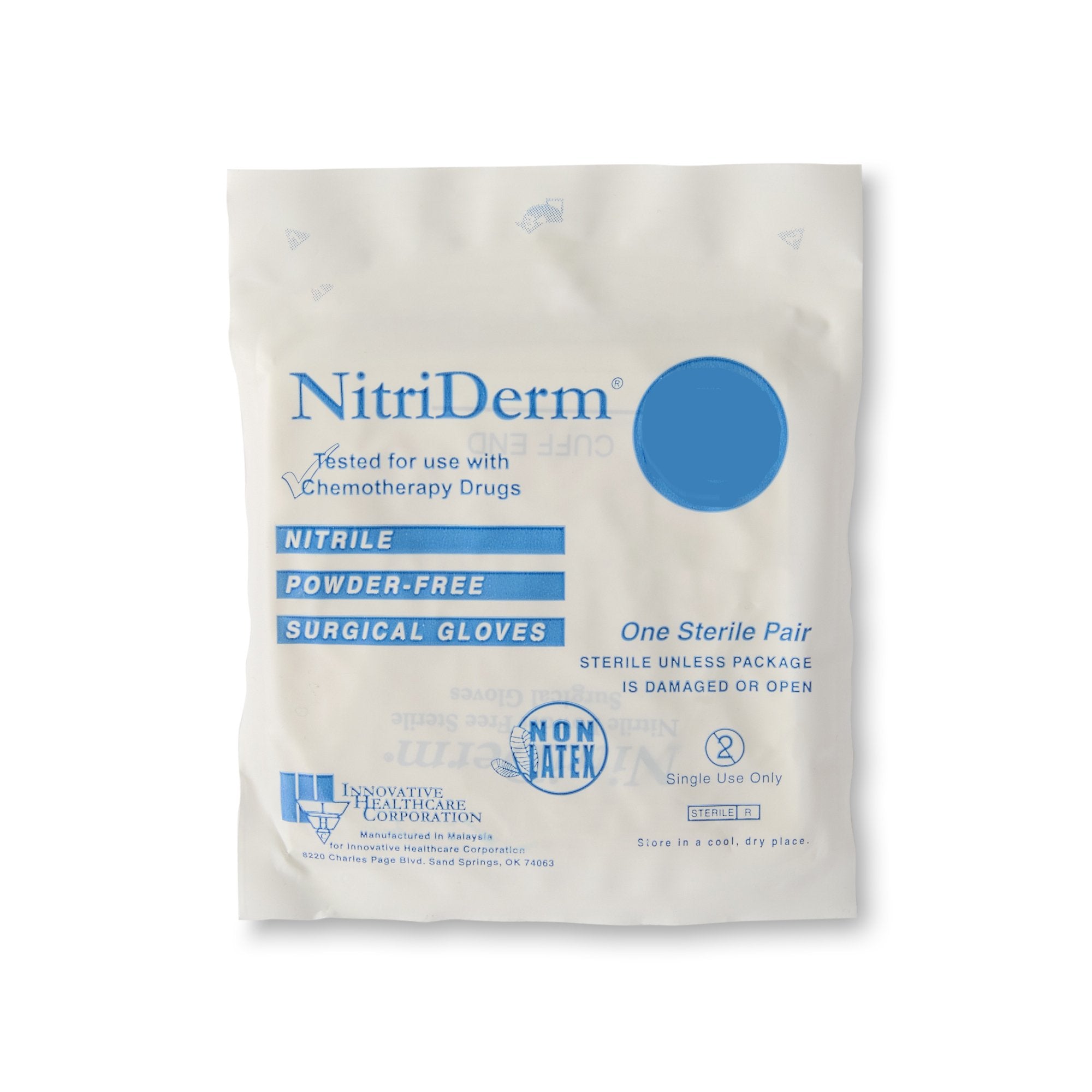 NitriDerm® Nitrile Surgical Glove, Size 7, White 135270