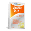 Wellcare Vitamin D3+K2 Spray Supplement 12ml - Immune System Support & Bone Health