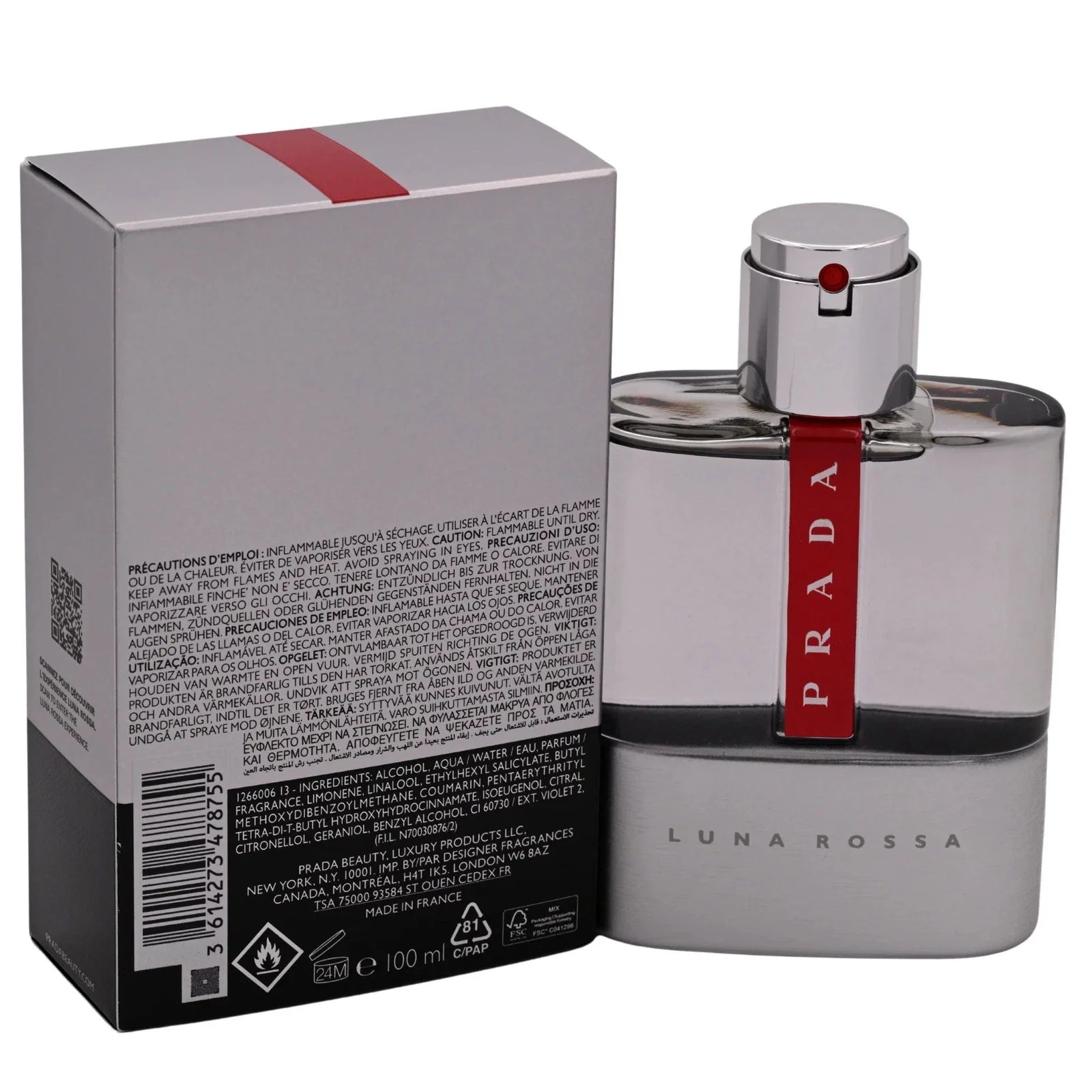 Prada Luna Rossa EDT Spray for Men 3.4 oz