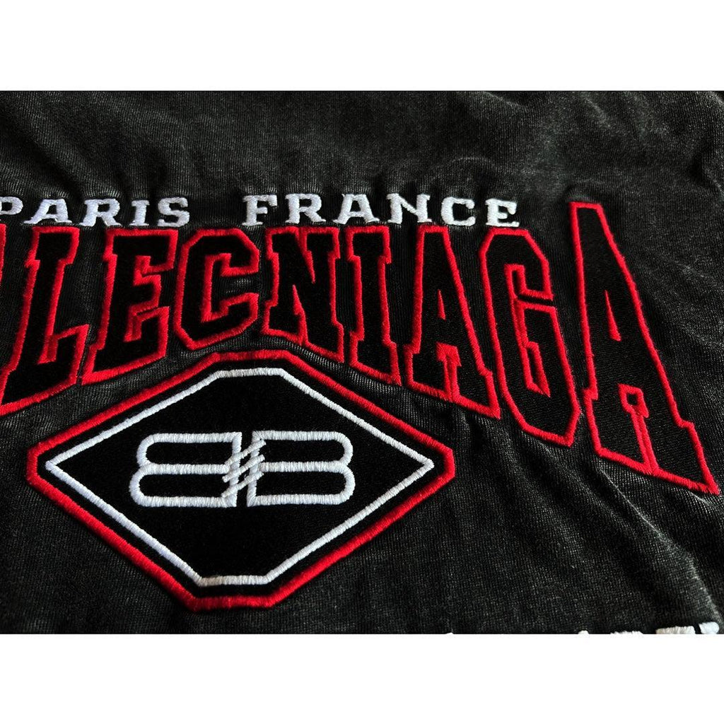 Balenciaga Black T-Shirt Without Collar