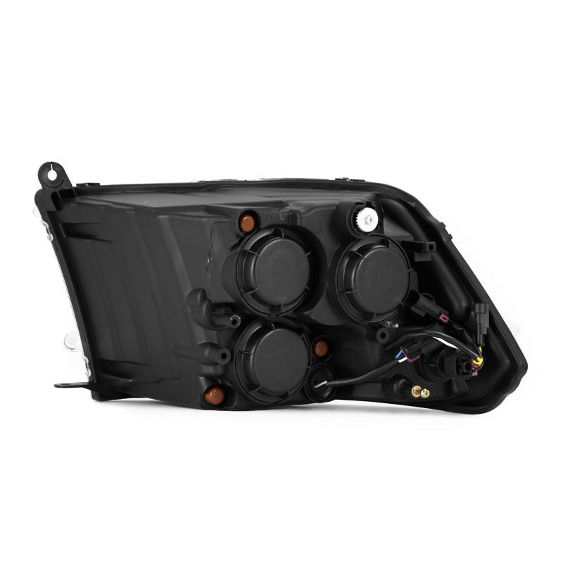 AlphaRex 09-18 Ram 1500/2500 PRO-Series Proj Headlights Black w/Sequential Signal and Top/Middle DRL 880561 *Discontinued