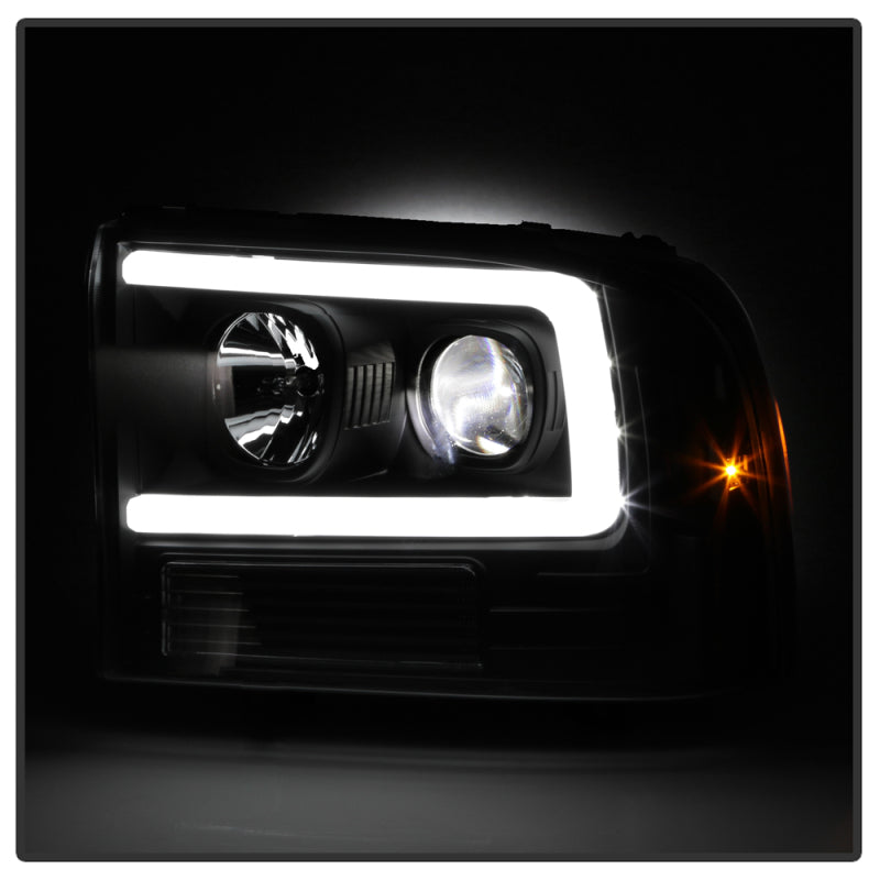 SPYDER Ford F-250 99-04/Excursion 00-04 1 Piece LED Headlights - Black PRO-YD-FF25099V2PL-BK 5088062