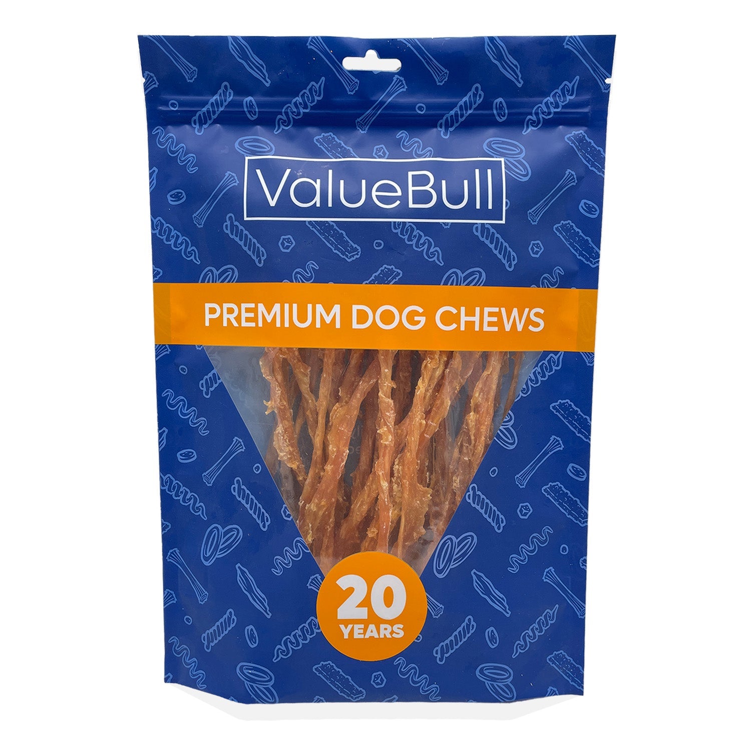 ValueBull USA Turkey Tendons Dog Treats, 8 Ounce