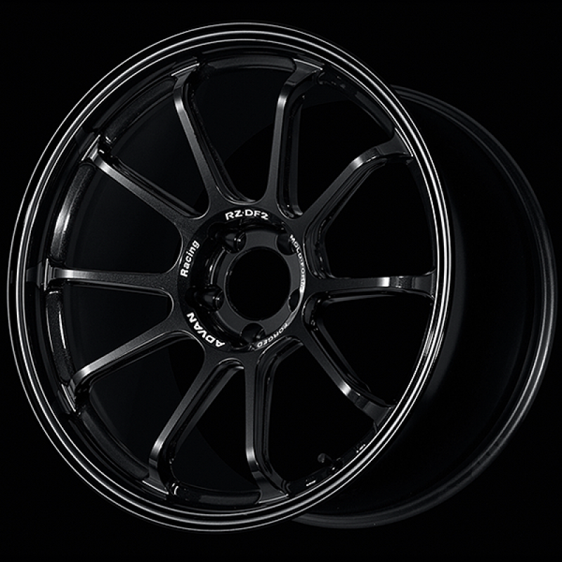 Advan RZ-DF2 19x9.5 / +44 Offset / 5x120 / 72.5mm Bore / Racing Titanium Black YAF9J44WTB