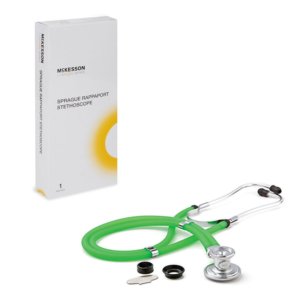 McKesson Sprague-Rappaport Stethoscope, 22 Inch, Green 641NGRMM