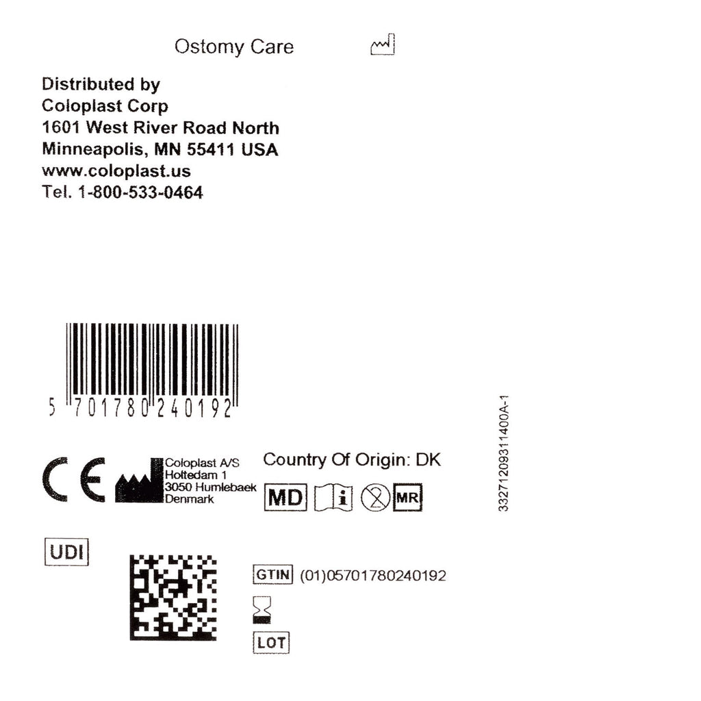 Ostomy Seal Brava® Convex, Starter Hole 1-3/8 Inch (35mm) 12093