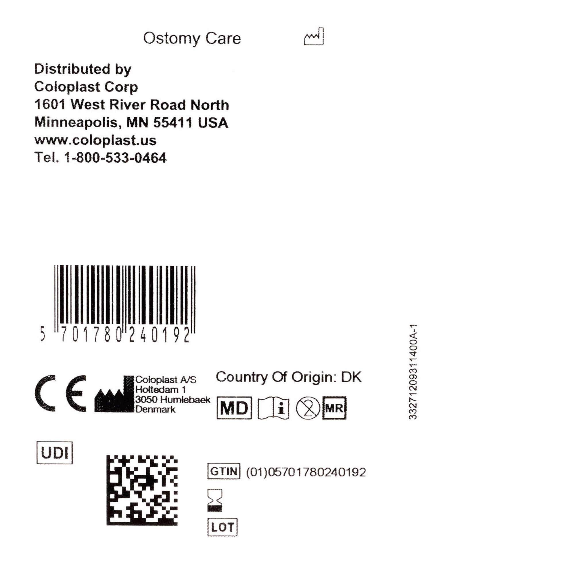 Ostomy Seal Brava® Convex, Starter Hole 1-3/8 Inch (35mm) 12093