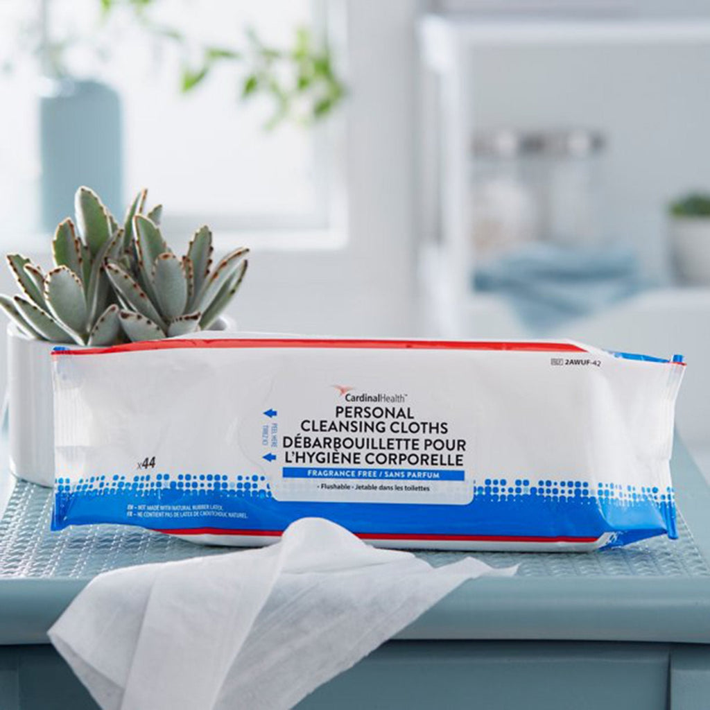 Cardinal Health™ Flushable Personal Cleansing Cloths 2AWUF-42