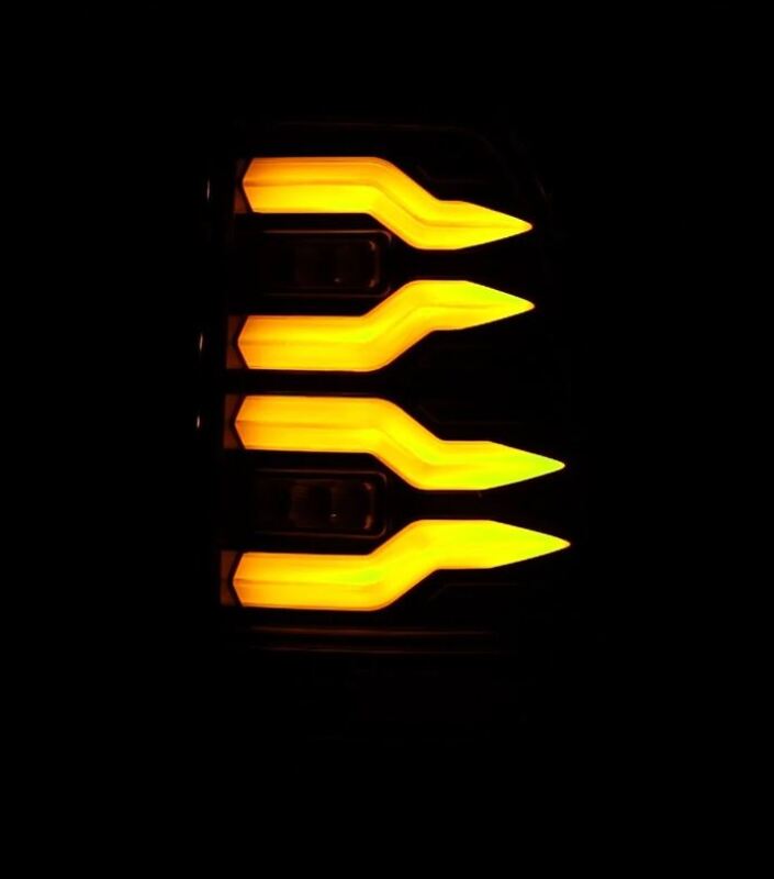 AlphaRex 97-03 Ford F150 / 99-16 Ford F250/F350/F450/F550 LUXX-Series LED Tail Lights - Black 658002 *Discontinued