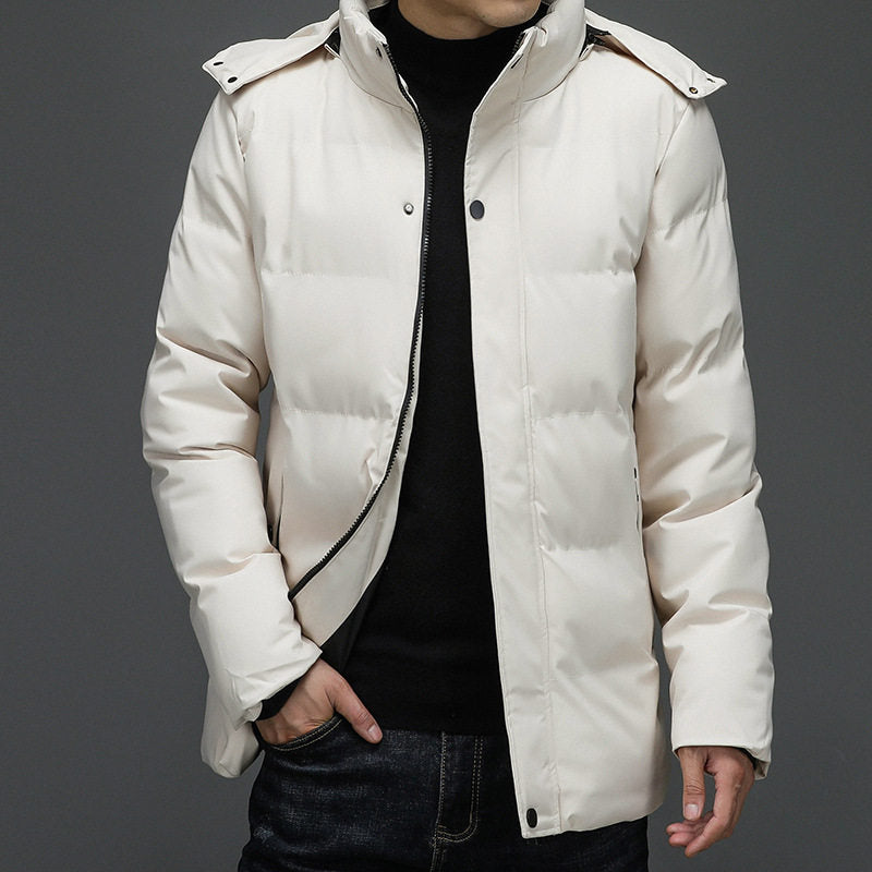 Plus-size Down Puffer Jacket With Extra Padding For Maximum Warmth
