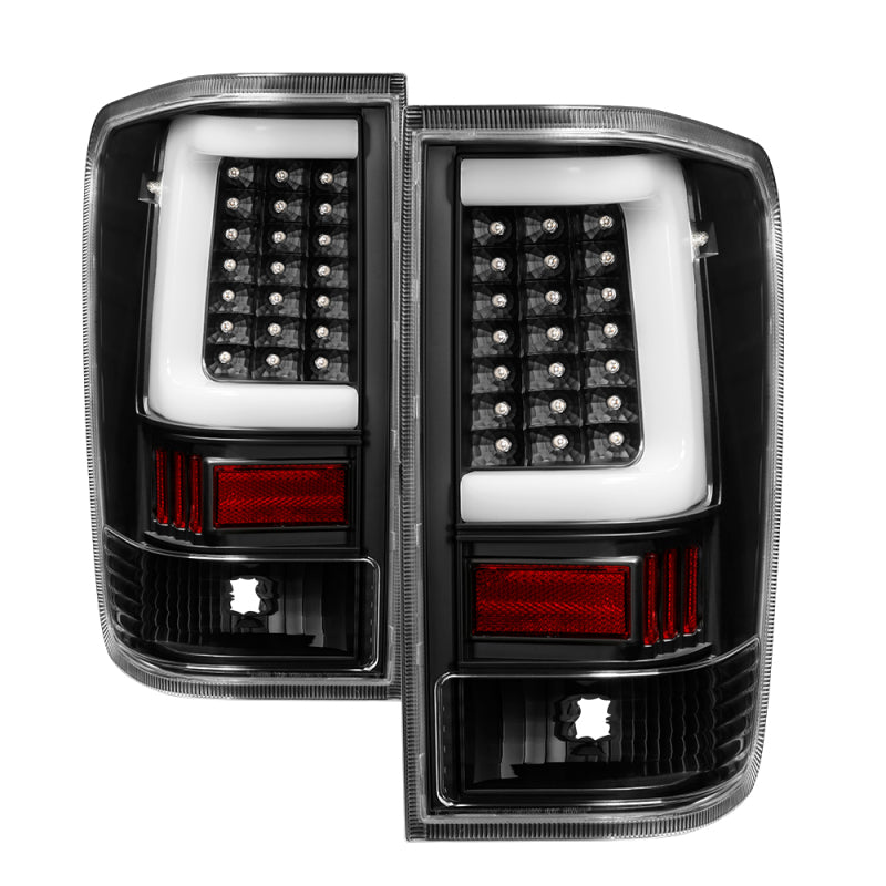 SPYDER xTune 04-15 Nissan Titan Light Bar LED Tail Lights - Black (ALT-ON-NTI04-LBLED-BK) 9038532