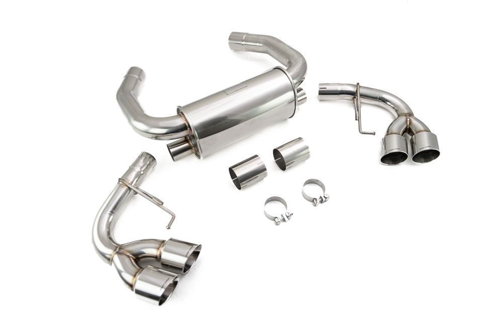 Megan Racing Supremo Axle Back Exhaust System for 2018+ BMW M5 F90 Straight-Thru T-304 Stainless Steel Quad Tips