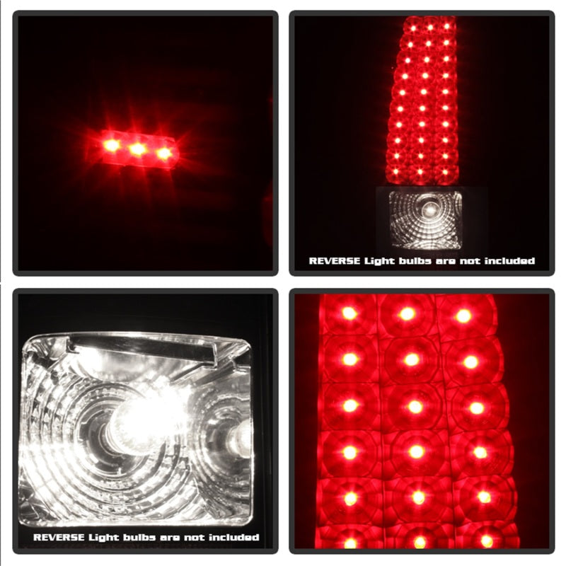 SPYDER Xtune 03-06 Silverado 1500/2500 (Will Not Fit Stepside) LED Tail Lights Black ALT-ON-CS03-LED-BK 5008763