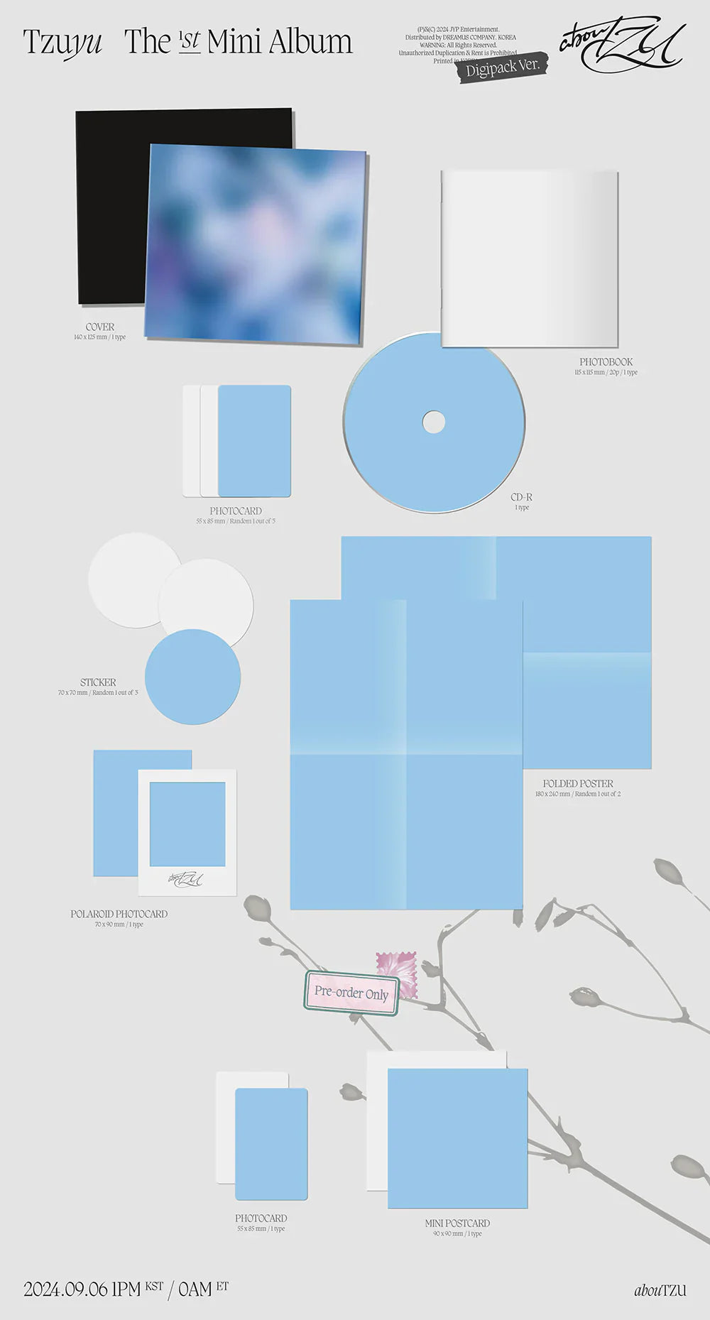Twice Tzuyu 1st Mini Album - Aboutzu (Digipack Ver)