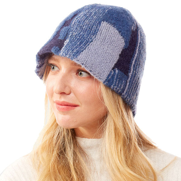 Abstract Patterned Soft Fabric Bucket Hat