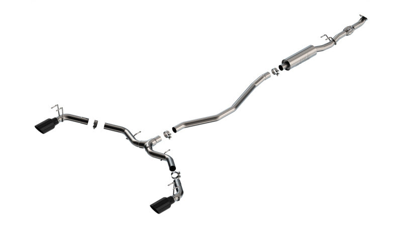 Borla 2023 Integra/22-23 Civic Si 1.5L 4 CYL. MT FWD 4DR 2.50in S-Type Catback Exhaust Black Chrome 140922BC
