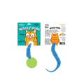 🐱🏓 Wiggly Ping Pong Cat Toy – Rattle Ball with Corkscrew Tail