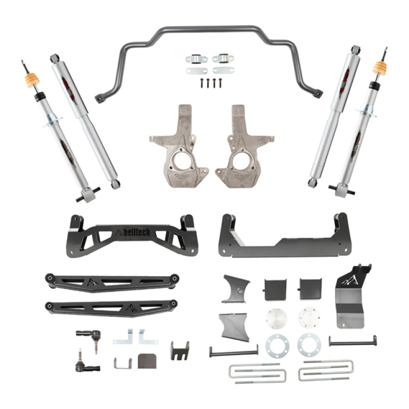 Belltech 07-16 Chevrolet Silverado / GMC Sierra 1500 4WD 7-9in Suspension Lift Kit w/ Shocks 150201TPS