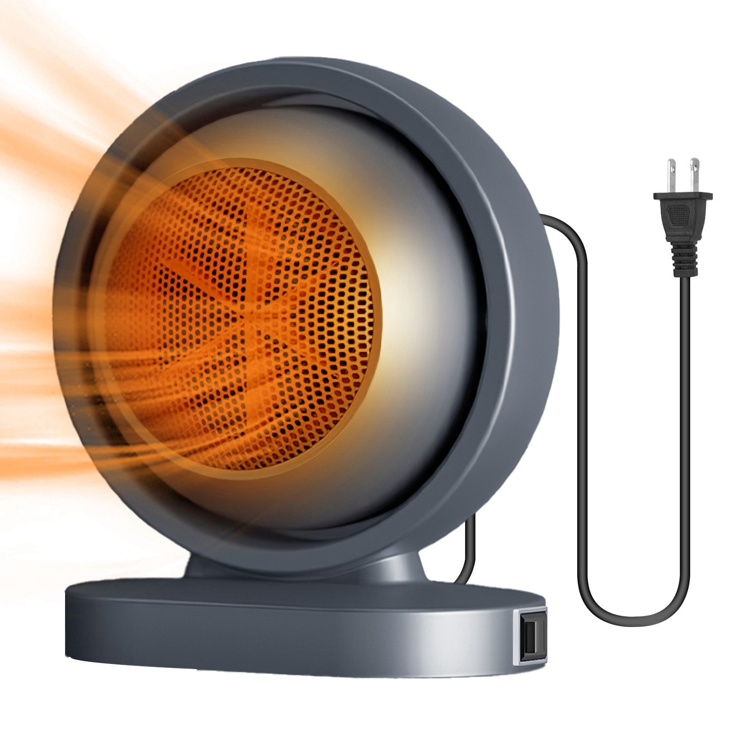 380W Space Heater with 30° Tilting Angle 3S Fast Heating Portable Desktop Electric Heater For Indoor Use With Overheat Protection Tip Over Protection