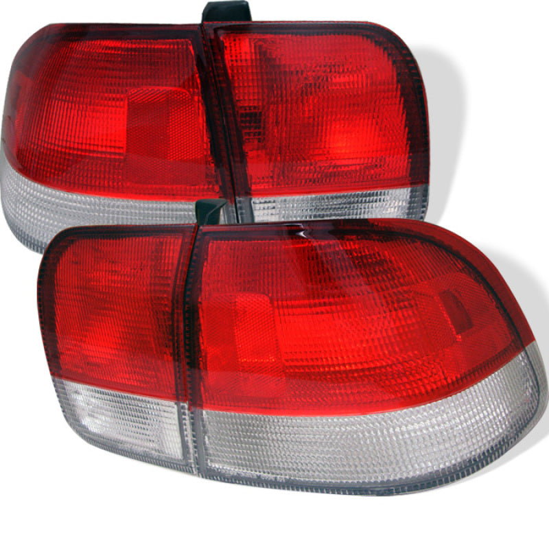 SPYDER Honda Civic 96-98 4Dr Euro Style Tail Lights Red Clear ALT-YD-HC96-4D-RC 5005052