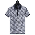 Fendi Navy T-Shirt With Collar