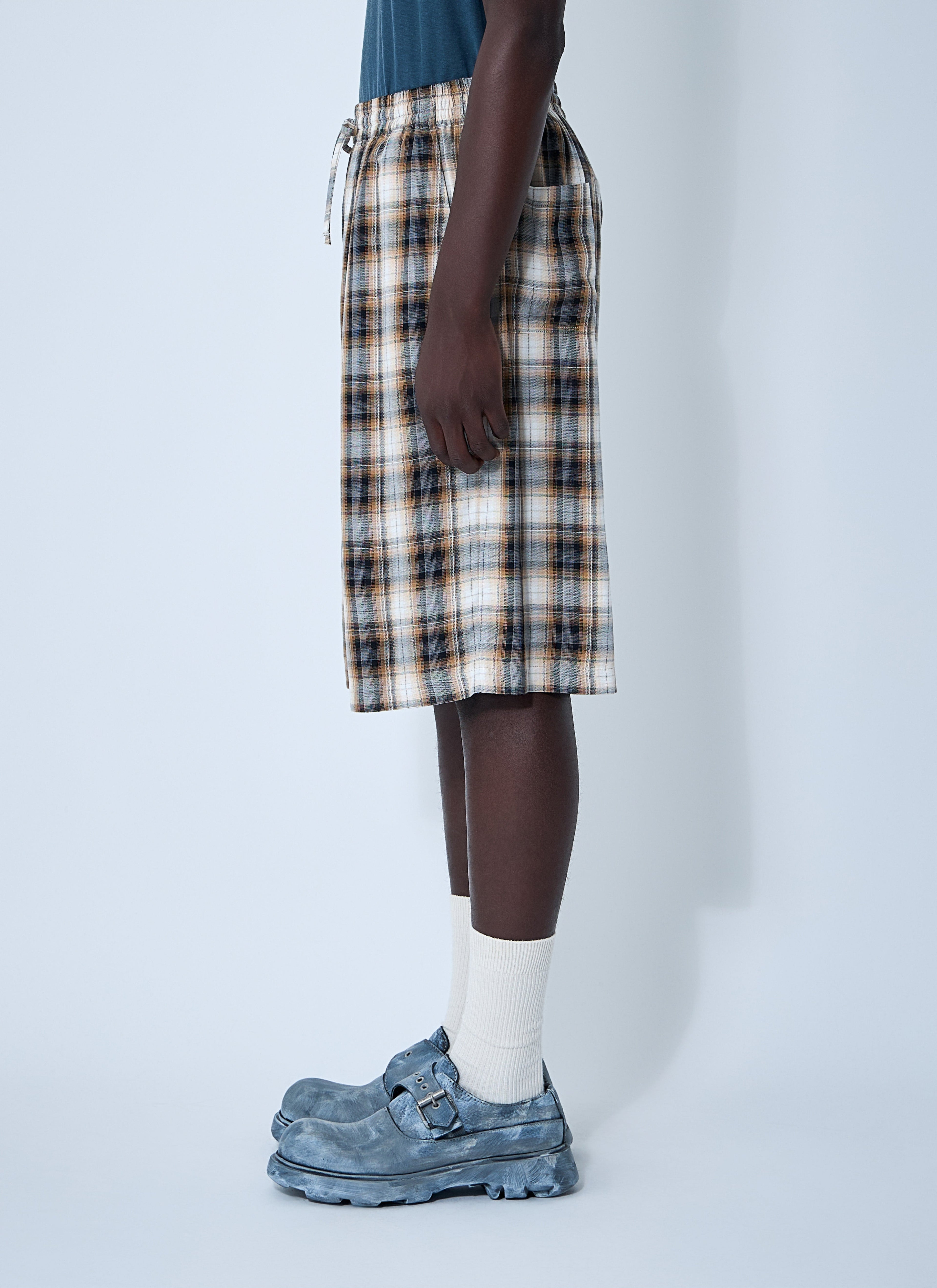 Acne Studios Men Check Shorts